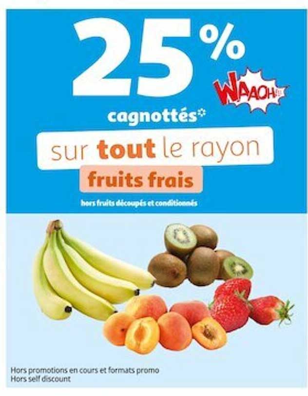 Promo Le Rayon Fruits Frais Chez Auchan ICatalogue Fr