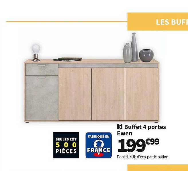 Promo Buffet 4 Portes Ewen Chez Conforama ICatalogue Fr