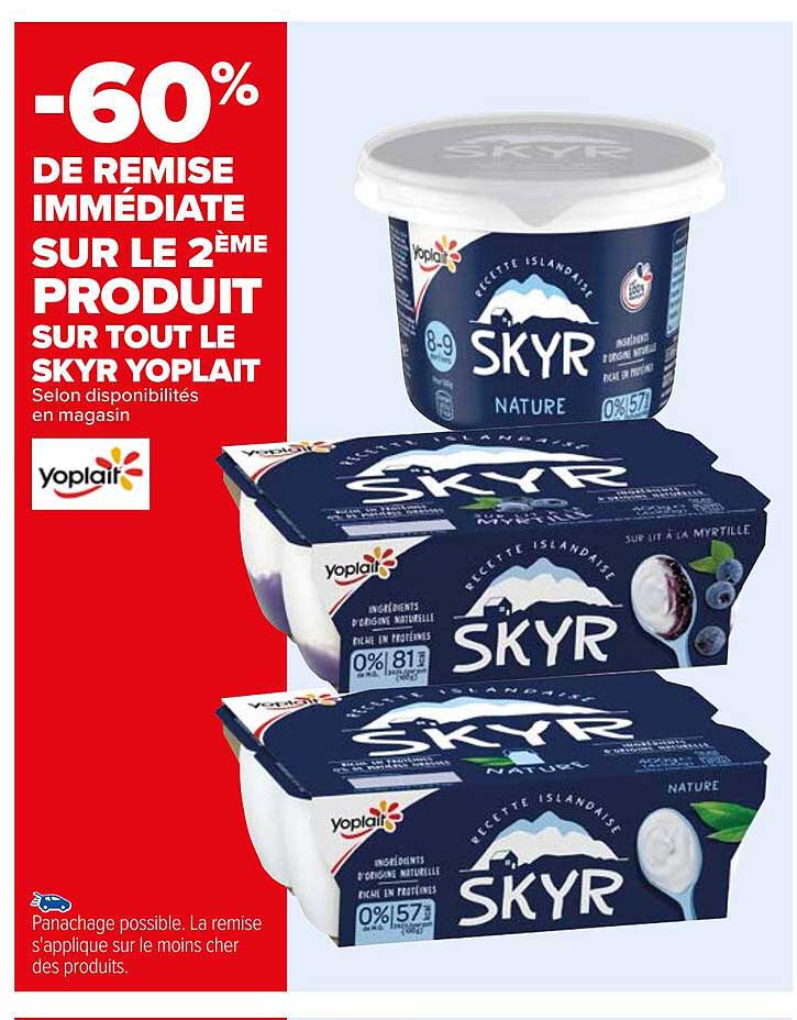 Offre Skyr à L islandaise Yoplait chez Carrefour Market