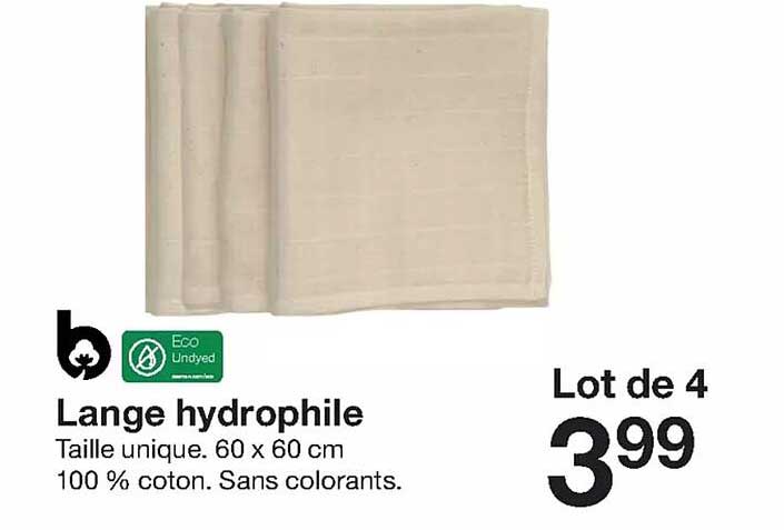 Promo Lange Hydrophile Chez Zeeman Icatalogue Fr