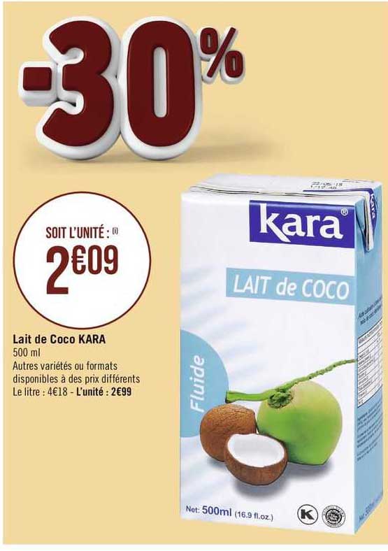 Promo Kara Lait De Coco Chez Lidl ICatalogue Fr