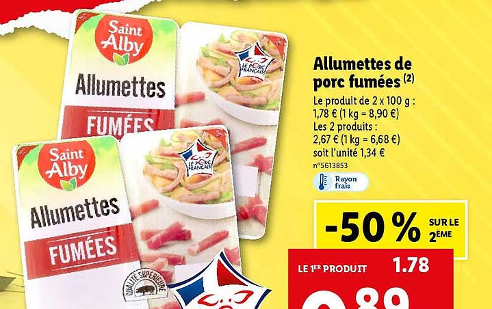 Promo Allumettes De Porc Fum Es Chez Lidl Icatalogue Fr