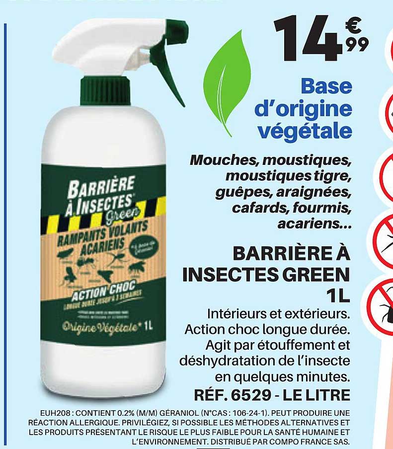 Promo Barri Re Insectes Green L Chez Shopix Icatalogue Fr