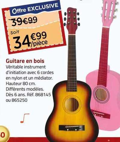 Promo Guitare En Bois chez La Grande Récré iCatalogue fr