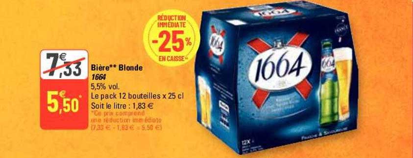 Promo Bi Re Blonde Chez G Icatalogue Fr