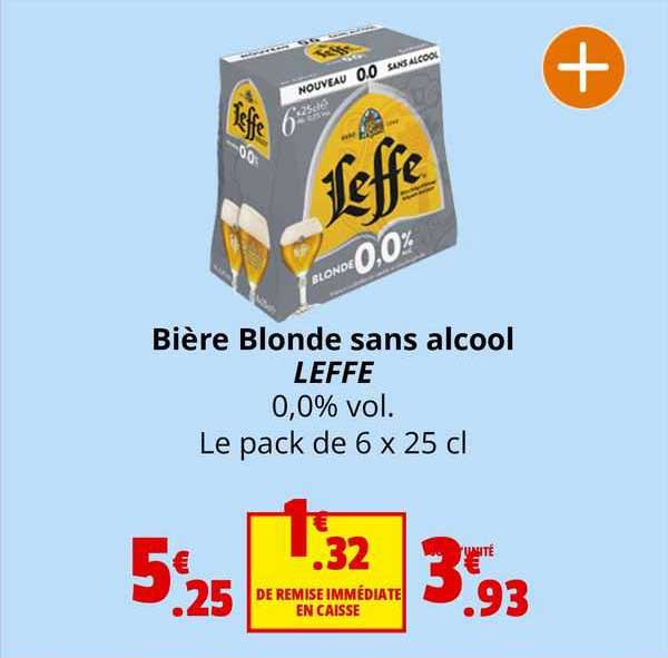 Promo Bière Blonde Sans Alcool Leffe 0 0 Vol chez Coccinelle Express