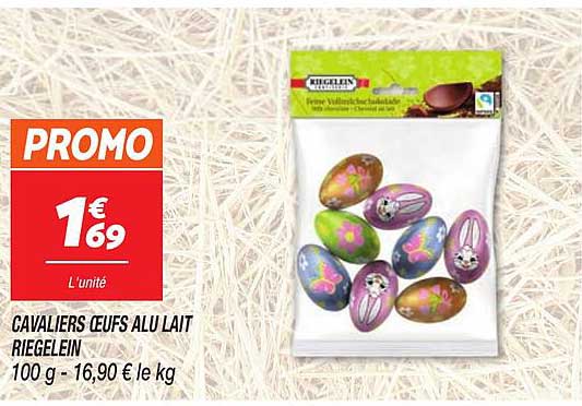 Promo Cavaliers Oeufs Alu Lait Riegelein Chez Netto ICatalogue Fr