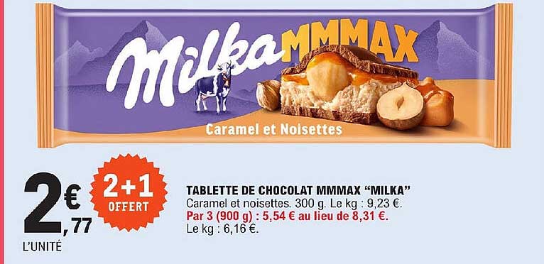 Promo Tablete De Chocolat Mmmax Milka Chez E Leclerc Express