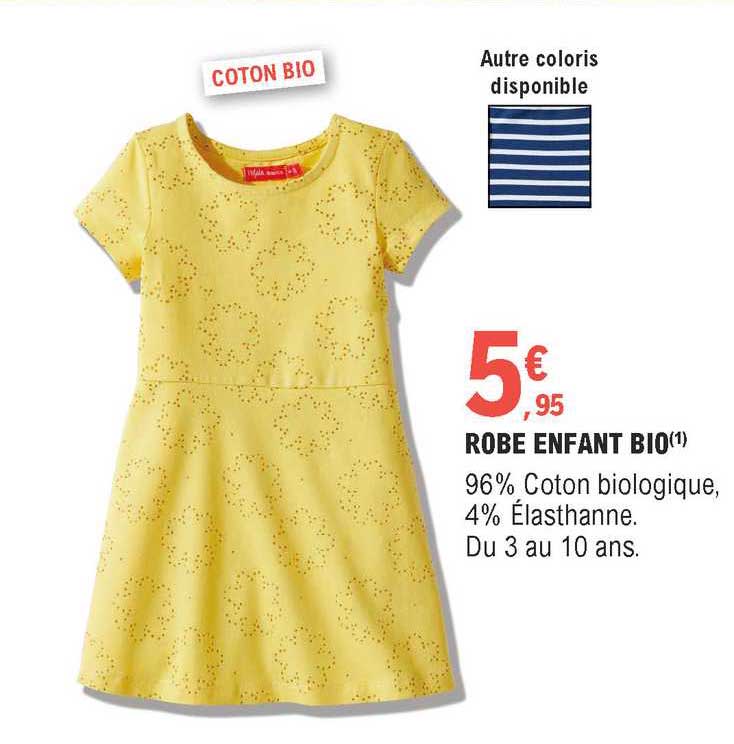 Offre Robe Enfant Tissaia Chez E Leclerc