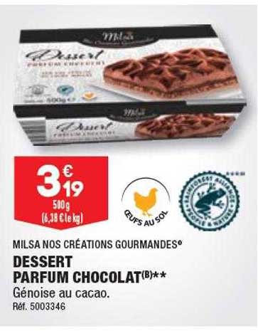 Promo Dessert Parfum Chocolat Milsa Nos Cr Ations Gourmandes Chez Aldi