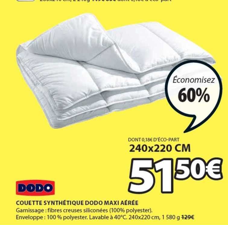 Promo Couette Synth Tique Dodo Maxi A R E Chez Jysk Icatalogue Fr