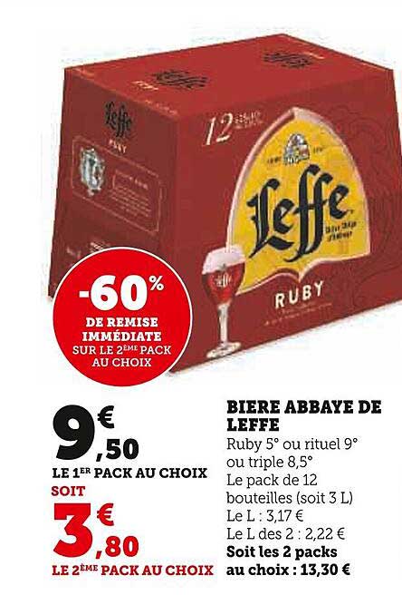 Promo Bi Re Abbaye De Leffe Chez Super U Icatalogue Fr