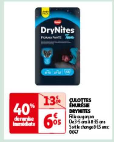 Promo Culottes Nur Sie Drynites Chez Auchan Icatalogue Fr