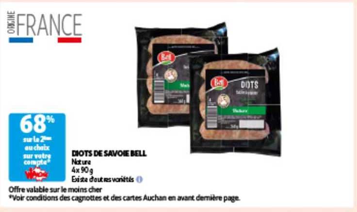 Promo Diots De Savoie Bell Chez Auchan Icatalogue Fr