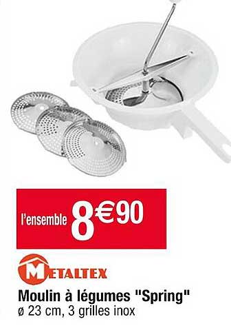 Promo Moulin à Légumes spring Metaltex chez Cora iCatalogue fr