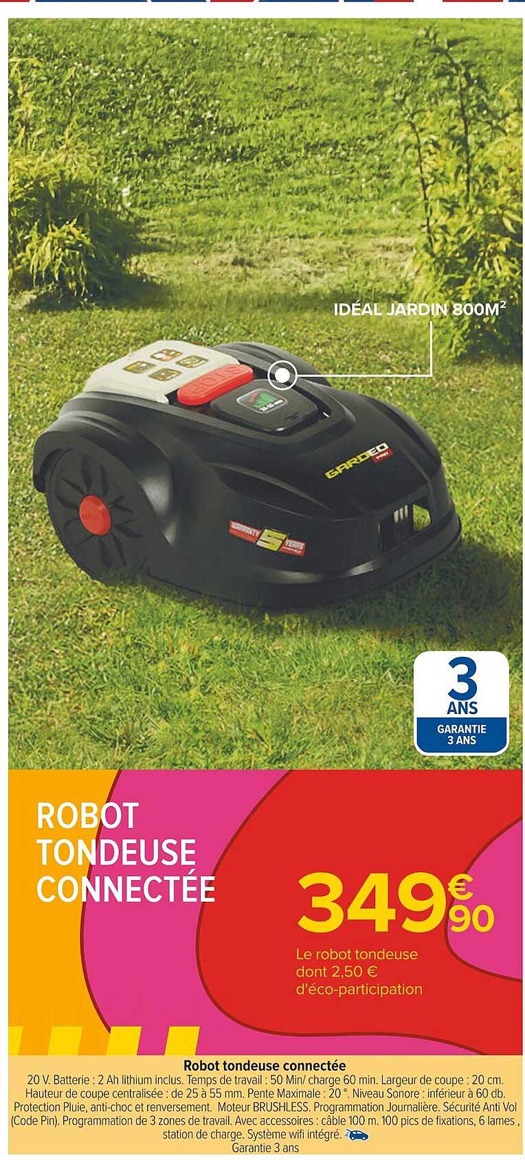 Promo Robot Tondeuse Connectée chez Carrefour iCatalogue fr