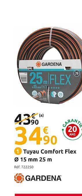 Promo Tuyau Comfort Flex ø 15 Mm 25 M Gardena chez Mr Bricolage