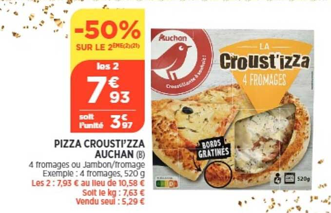 Promo Pizza Crousti Zza Auchan Chez Atac ICatalogue Fr