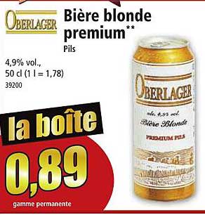 Promo Bi Re Blonde Premium Oberlager Chez Norma Icatalogue Fr