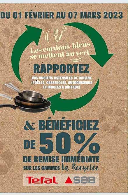 Promo Les Gammes La Recycl E Tefal Seb Chez Auchan Icatalogue Fr