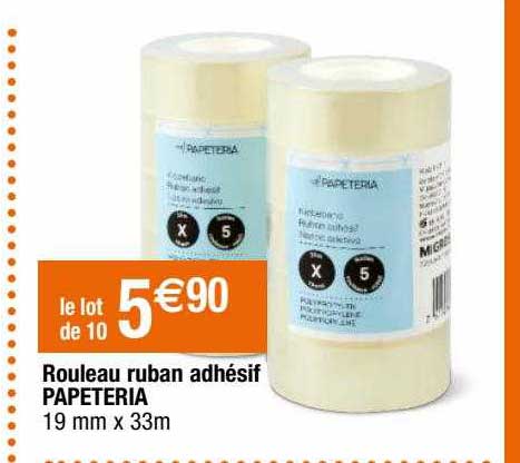 Promo Rouleau Ruban Adhésif Papeteria chez Migros France iCatalogue fr