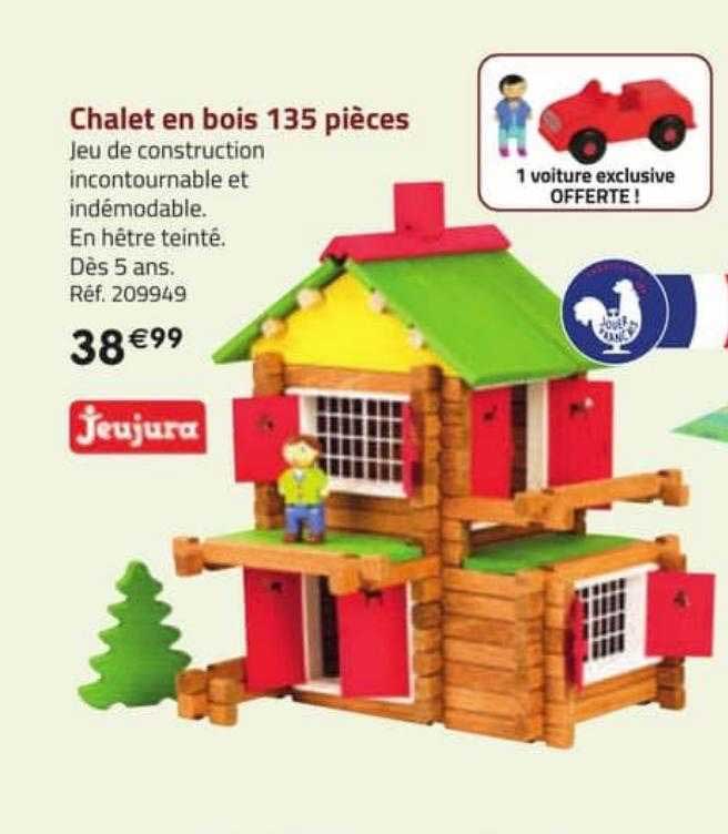 Promo Chalet En Bois Pi Ces Jeujura Chez La Grande R Cr