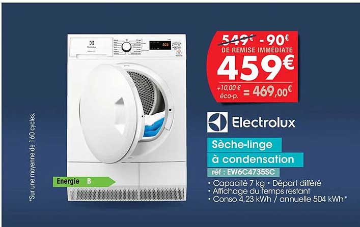 Promo S Che Linge Condensation Electrolux Chez Pro Cie Icatalogue Fr