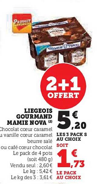 Promo Li Geois Gourmand Mamie Nova Chez U Express Icatalogue Fr