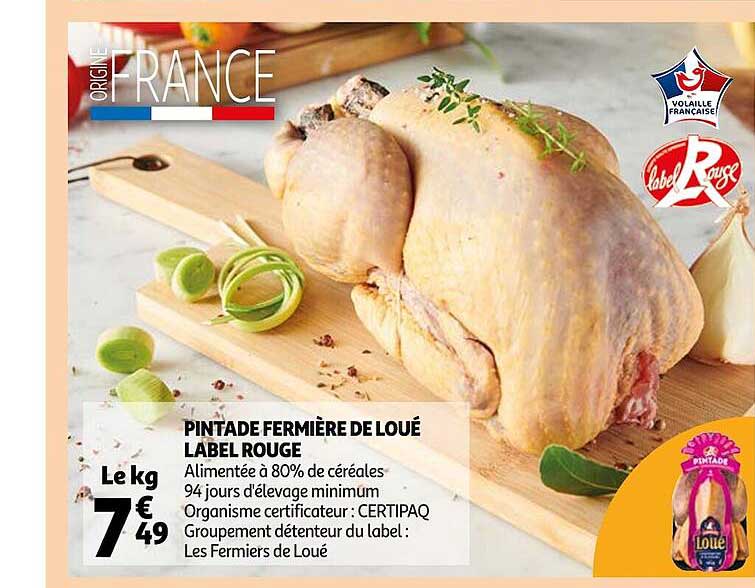 Promo Pintade Fermi Re De Lou Label Rouge Chez Auchan Icatalogue Fr