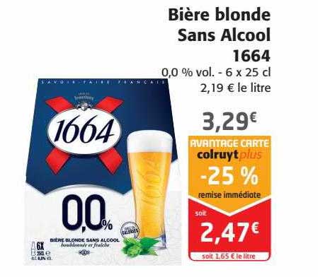 Promo Bi Re Blonde Sans Alcool Chez Colruyt Icatalogue Fr