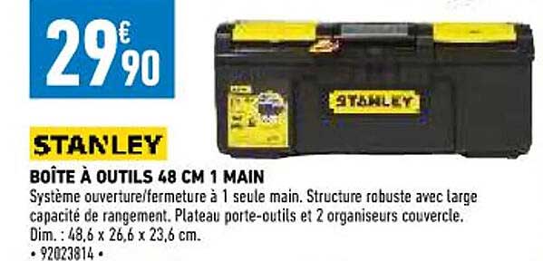 Promo Bo Te Outils Cm Main Stanley Chez Brico Cash Icatalogue Fr