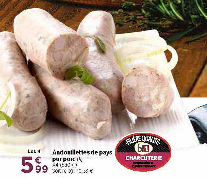 Promo Andouillettes De Pays Pur Porc Chez Maximarch Icatalogue Fr