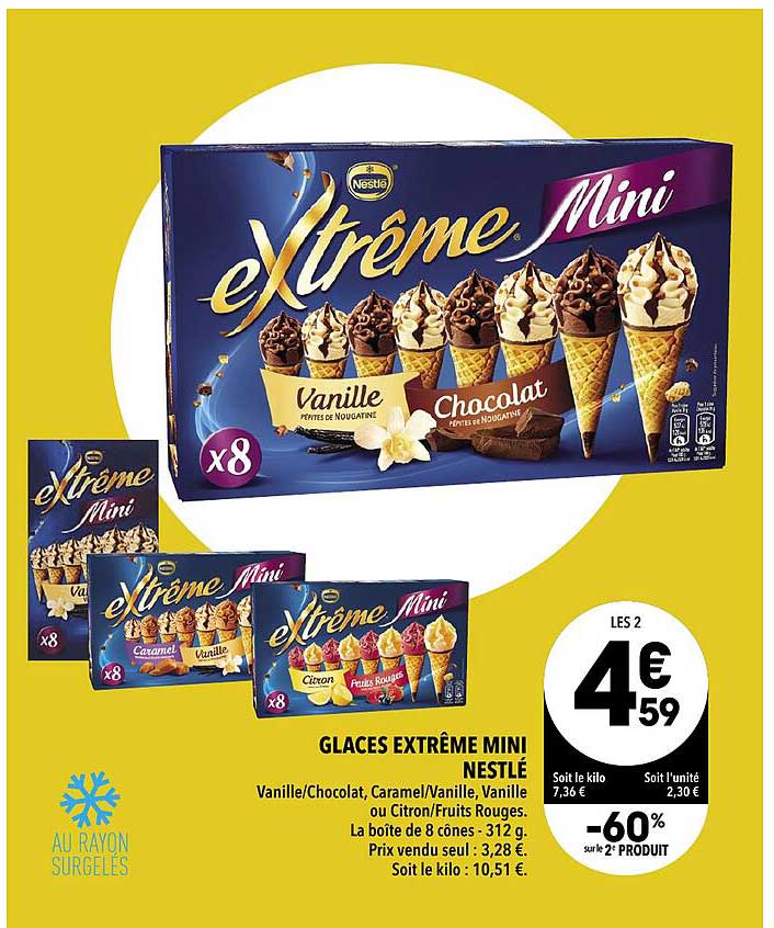 Promo Glaces Extr Me Mini Nestl Chez Supeco Icatalogue Fr