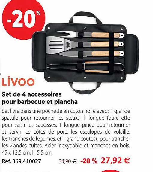 Promo Coffret 5 Accessoires Barbecue Chez Netto