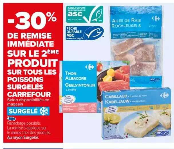 Promo Poissons Surgel S Carrefour Chez Carrefour Icatalogue Fr