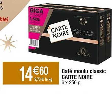 Promo Caf Moulu Classic Carte Noire Chez Cora Icatalogue Fr