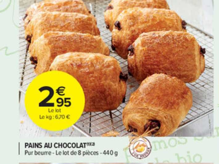 Promo Pains Au Chocolat Chez Carrefour Market Icatalogue Fr