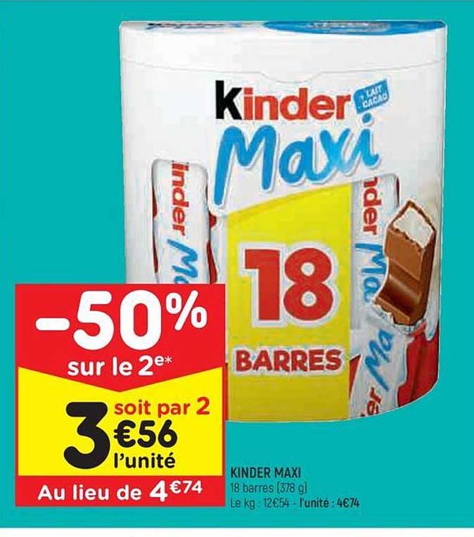 Promo Kinder Maxi Chez Leader Price ICatalogue Fr