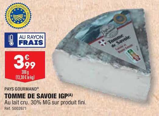 Promo Pays Gourmand Tomme De Savoie Igp Chez Aldi ICatalogue Fr