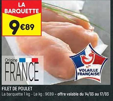 Promo Filet De Poulet Chez Leader Price Icatalogue Fr