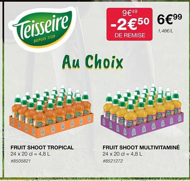 Promo Fruit Shoot Tropical Fruit Shoot Multivitaminé chez Costco