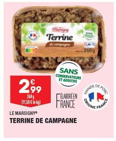 Promo Terrine De Campagne Le Marsigny Chez Aldi Icatalogue Fr