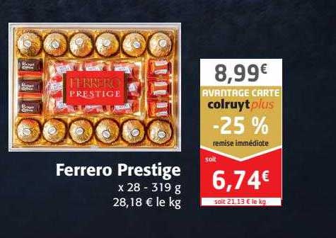 Promo Ferrero Prestige Chez Colruyt ICatalogue Fr