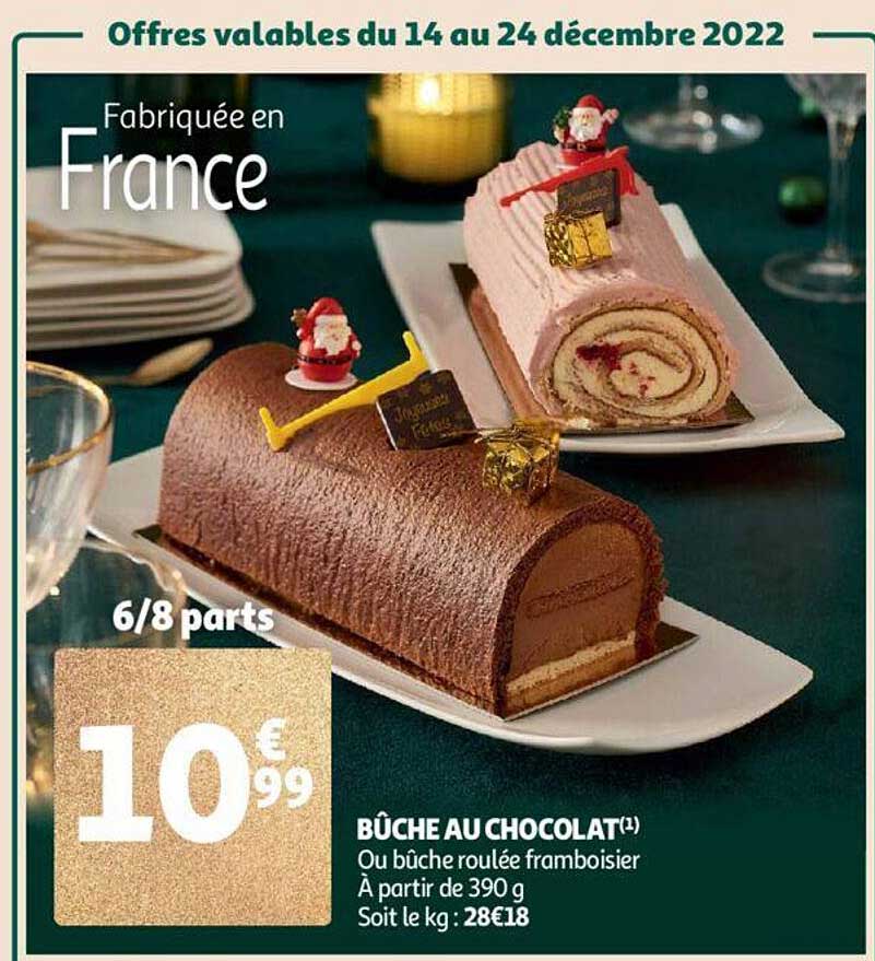 Promo Bûche Au Chocolat chez Auchan iCatalogue fr