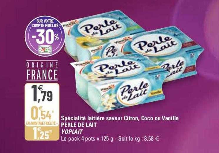 Promo Sp Cialit Laiti Re Saveur Citron Coco Ou Vanille Perle De Lait