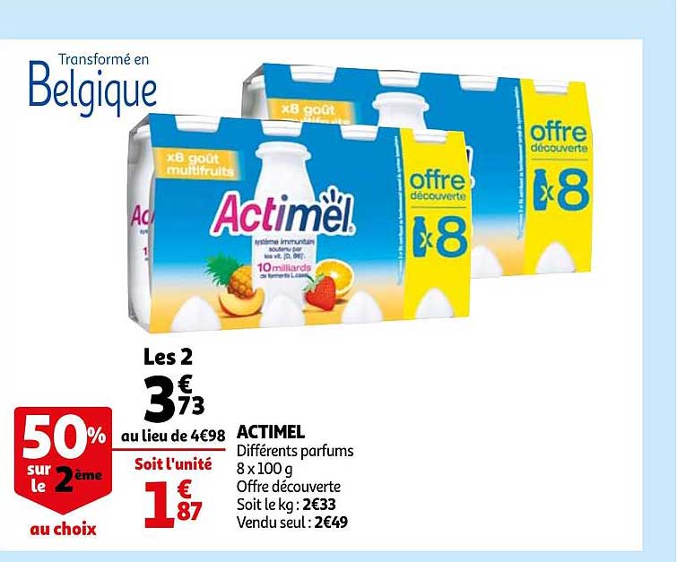 Promo Actimel Chez Auchan Icatalogue Fr