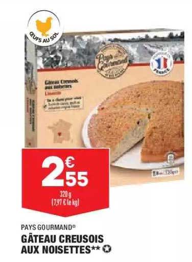 Promo Gâteau Creusois Aux Noisettes Pays Gourmand chez Aldi iCatalogue fr