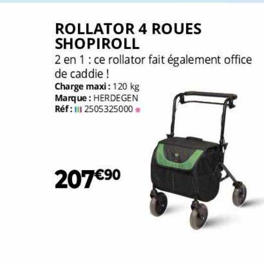 Promo Rollator Roues Shopiroll Chez Distri Club M Dical Icatalogue Fr