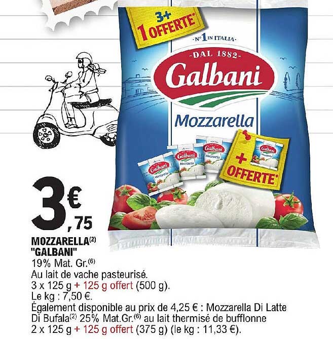 Promo Mozzarella Galbani Chez E Leclerc Icatalogue Fr