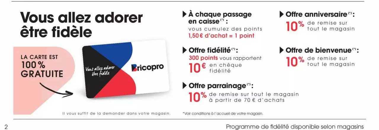 Promo La Carte Bricopro Chez Brico Pro Icatalogue Fr